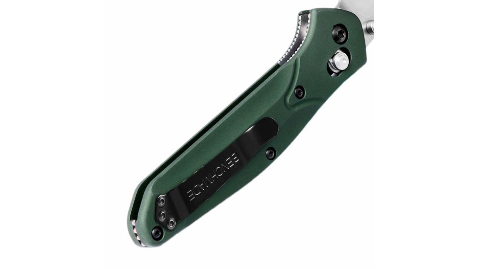 Benchmade 940 Blue Class Folding Knife, Plain Edge, Satin Blade 940