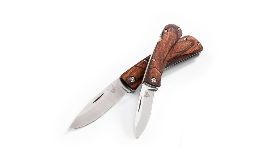 Benchmade Big Summit Lake Folding Knife with Wood Handle 15051-2