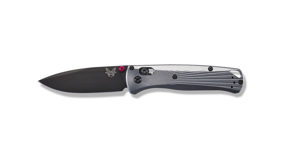 Benchmade Bugout Axis Folding Knife, 3.24in M390 Super Premium Stainless Steel Drop Point Blade, 6061-T6 Aircraft Aluminum Handle, 535BK-4