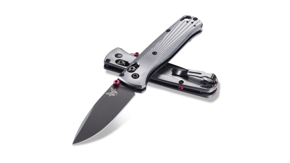 Benchmade Bugout Axis Folding Knife, 3.24in M390 Super Premium Stainless Steel Drop Point Blade, 6061-T6 Aircraft Aluminum Handle, 535BK-4