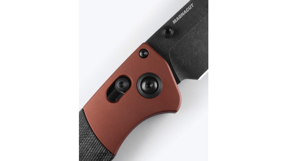 Benchmade Crooked River Folding Knife, 4 in, CPM MagnaCut Stainless Steel, Clip Point, 6061-T6 Aluminum, Burnt Copper/ Black, 15080BK-04
