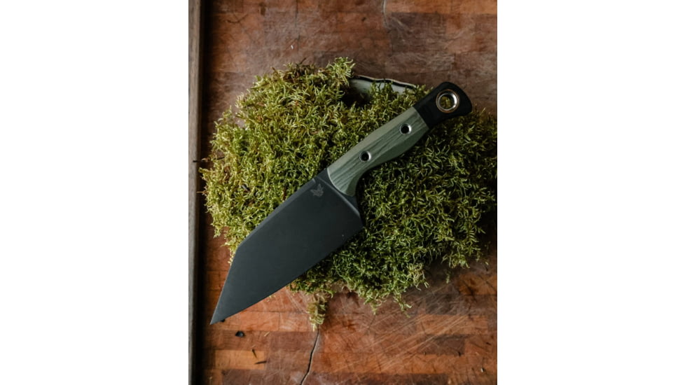 Benchmade Cutlery Station Kitchen Knife, 5.97in, CPM-154 Stainless Steel, G10, Olive Drab Green, 4010BK-01