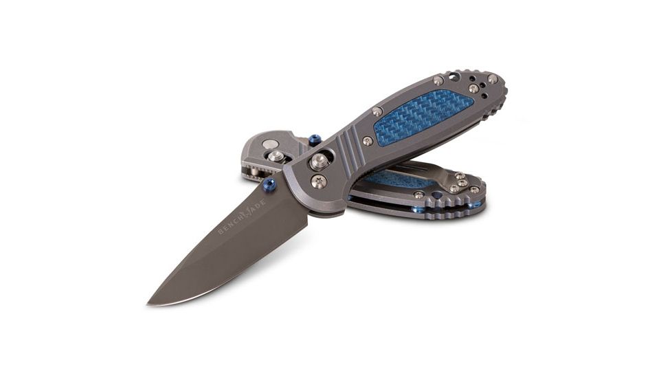 Benchmade 556-141 Limited Edition Mini-Griptilian Folding Knife,2.91in,Steel Drop Point Blade,Titanium Handle 556-141