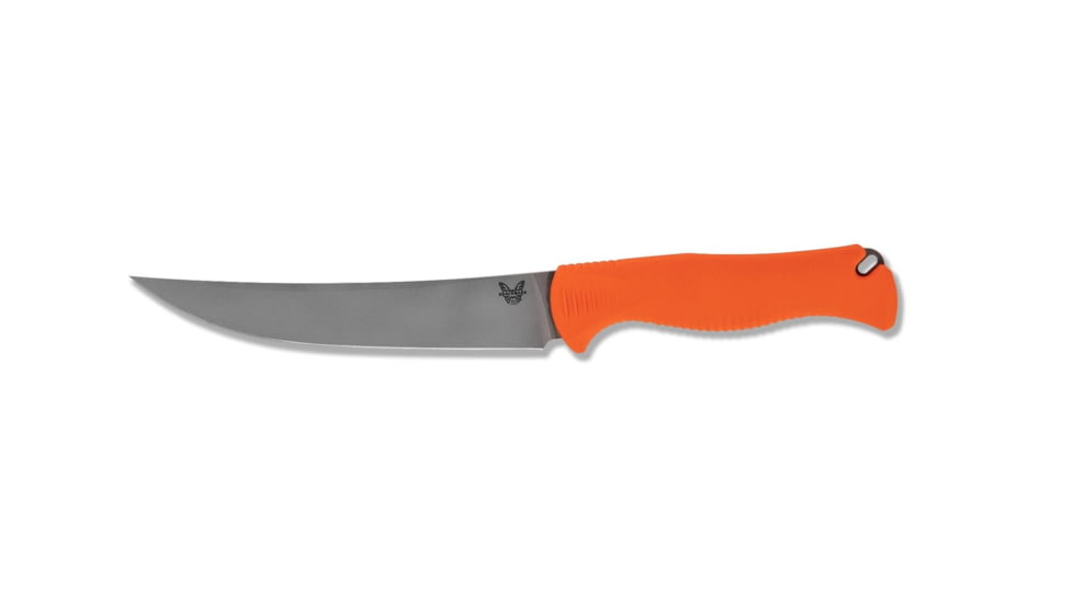 Benchmade Meatcrafter MLD Fixed Blade Kitchen Knife, 6.08in CPM-154 Trailing Point Blade, Santoprene Handle, 15500