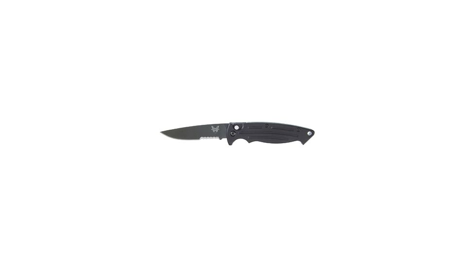 Benchmade Mini-Reflex Auto Folding Knife, Combo Edge, BK1 Blade 2550SBK