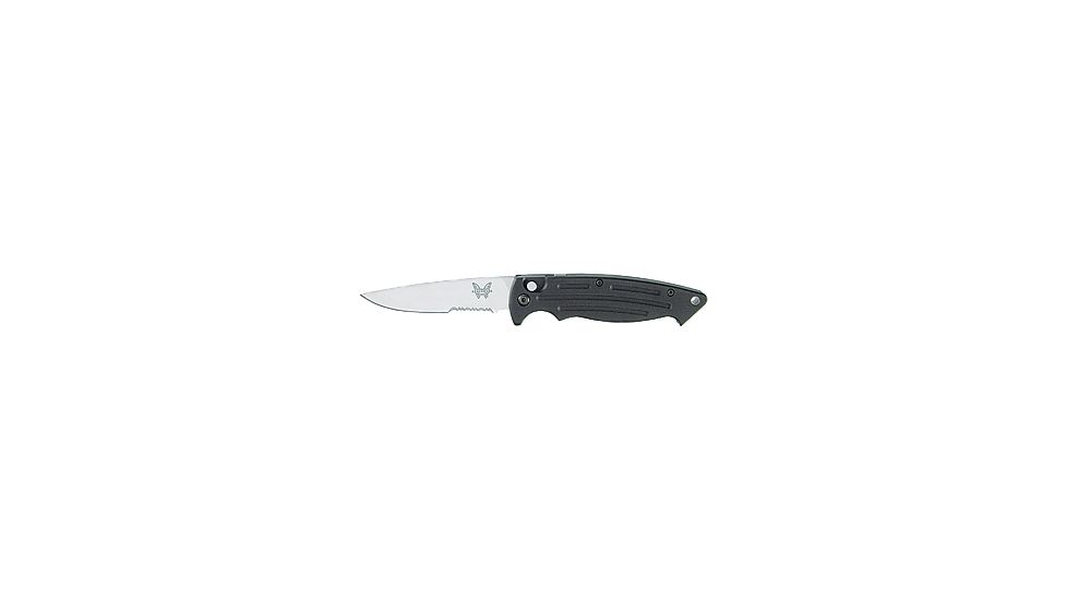 Benchmade Mini-Reflex Auto Folding Knife, Combo Edge, Satin Blade 2550S