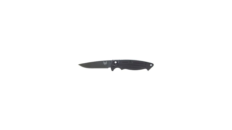 Benchmade Mini-Reflex Auto Folding Knife, Plain Edge, BK Blade 2550BK