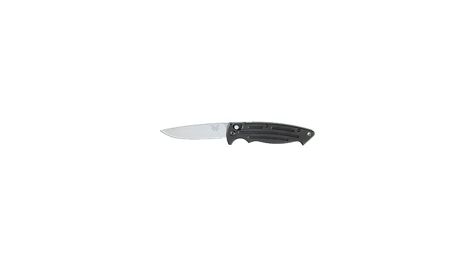 Benchmade Mini-Reflex Auto Folding Knife, Plain Edge, Satin Blade 2550