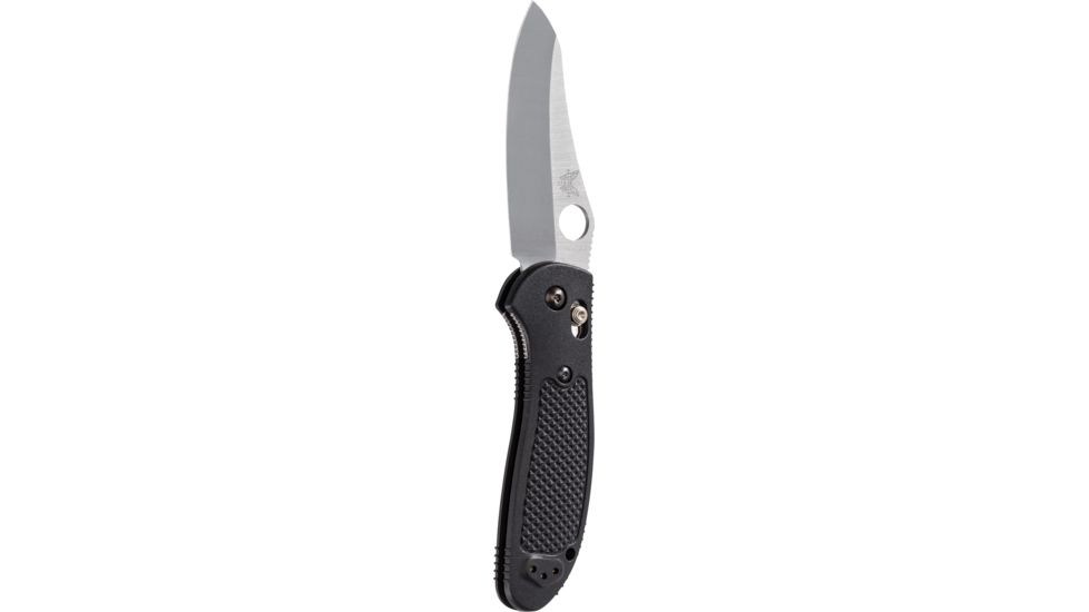 Benchmade Griptilian Axis Folding Knife w/ Hole, 3.45 in, CPM-S30V, Sheepsfoot Blade, Nylon, Black Handle, 550-S30V