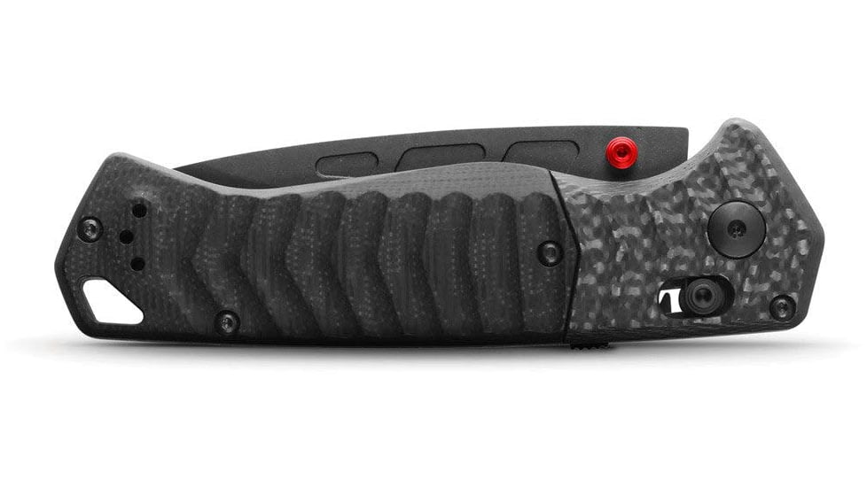 Benchmade Psk Axis Knives Folding Knife, 3.45 in, CPM MagnaCut Stainless Steel, Drop Point Blade, Carbon Fiber, Black Handle, 593BK-01