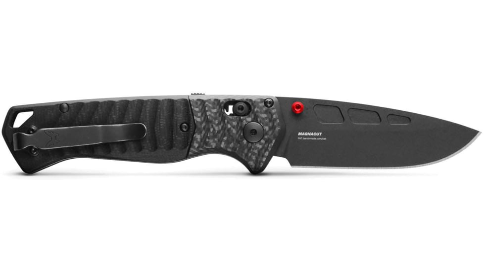 Benchmade Psk Axis Knives Folding Knife, 3.45 in, CPM MagnaCut Stainless Steel, Drop Point Blade, Carbon Fiber, Black Handle, 593BK-01