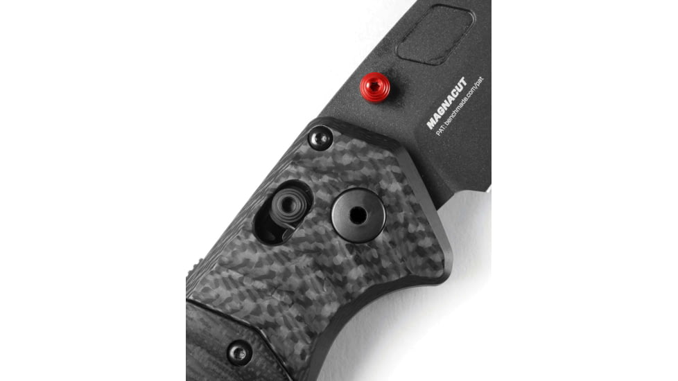 Benchmade Psk Axis Knives Folding Knife, 3.45 in, CPM MagnaCut Stainless Steel, Drop Point Blade, Carbon Fiber, Black Handle, 593BK-01
