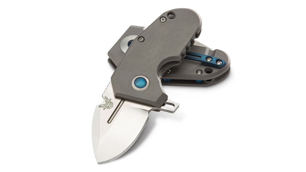 Benchmade Sibert 756 Micro Pocket Rocket Folding CPM-20CV Plain Blade Knife, Overall Length 4.83 in, Gray, 756