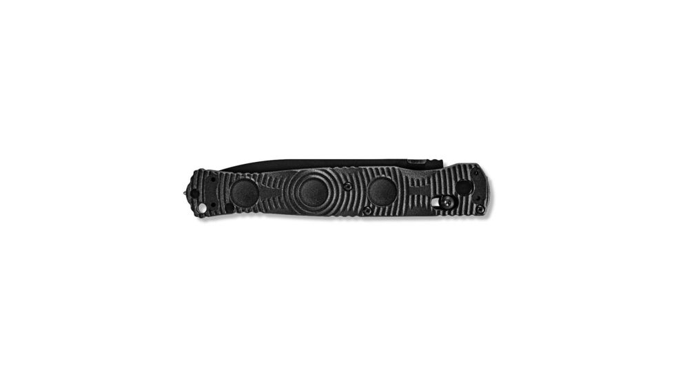 Benchmade SOCP Folder Folding Knife, 4.47in, Serrated, Spear Point, Black molded CF-Elite handle, 391SBK