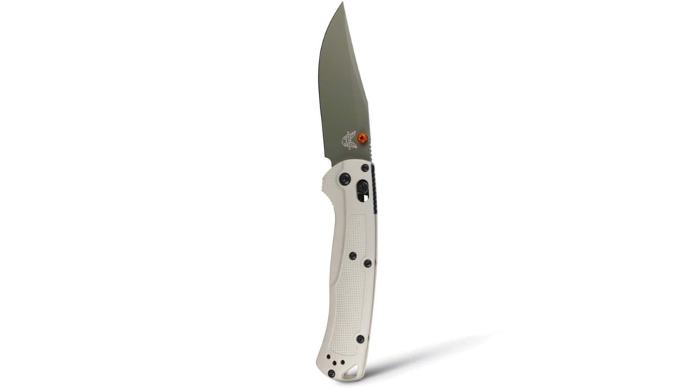 Benchmade Taggedout Folding Knife, 3.5in, Elmax Stainless Powder Steel, Clip-Point, Grivory, Deep Olive, 15536GN-01