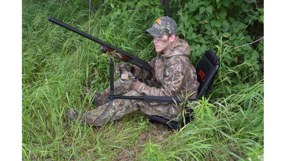 USED BenchMaster Sniper Seat 360 Rotating Shooting Chair, BMSSSC, EDEMO8, Used, Condition Like New, Inspect and Rebox