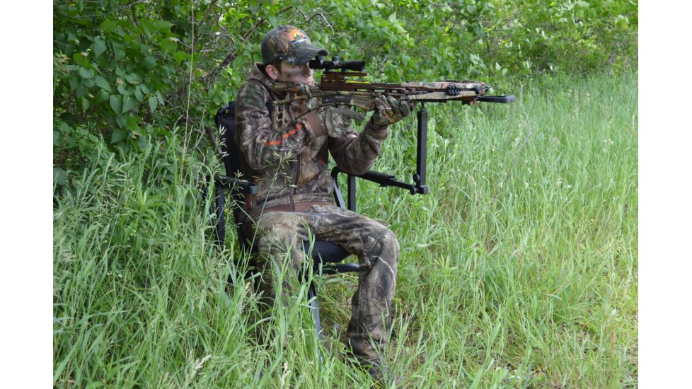 USED BenchMaster Sniper Seat 360 Rotating Shooting Chair, BMSSSC, EDEMO8, Used, Condition Like New, Inspect and Rebox