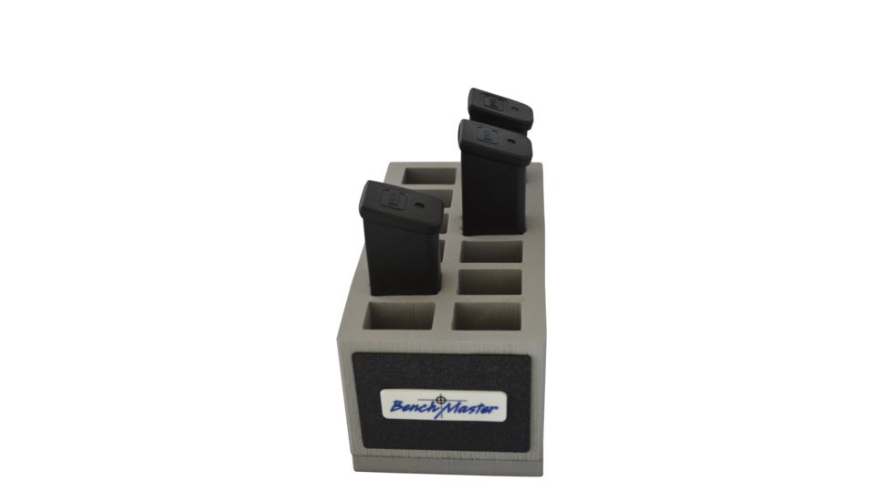 BenchMaster Rifle Rest WeaponRAC Double Stack Rack for Twelve .45 Magazines BMWRDS45MR12