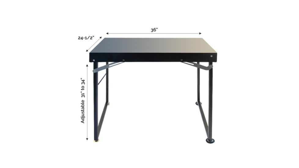 BenchMaster Shooting Table, No Seat, Black, BMST3