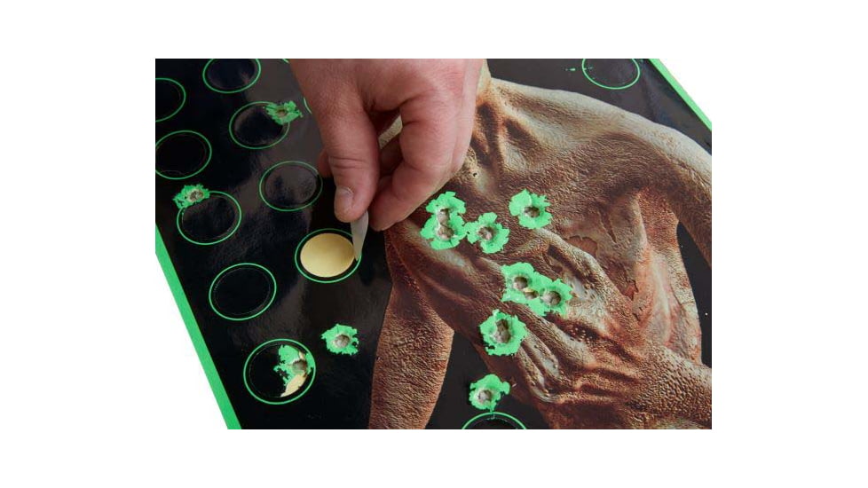 BenchMaster Zombie Shooting Reactive Splatter Targets, 9 Pack, One Size, ZST379S