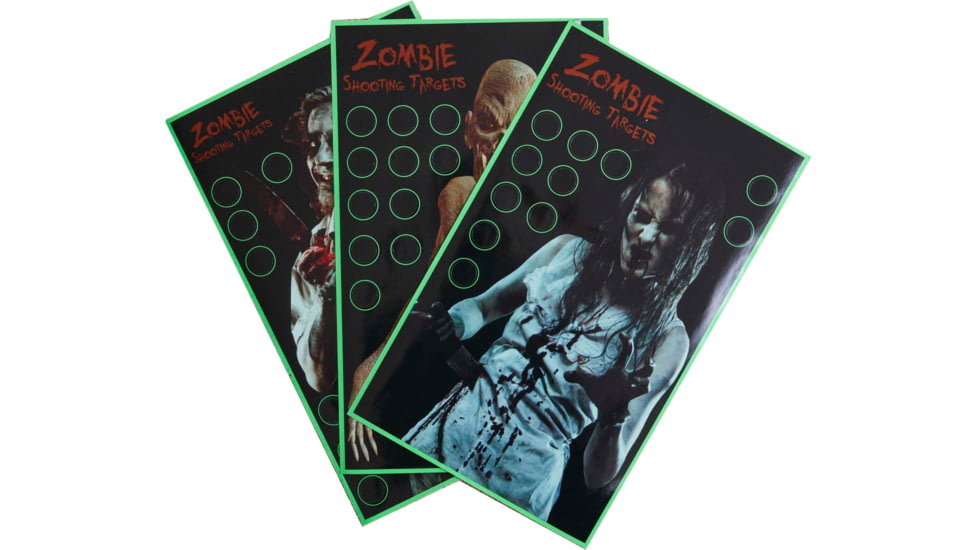 BenchMaster Zombie Shooting Reactive Splatter Targets, 9 Pack, One Size, ZST379S