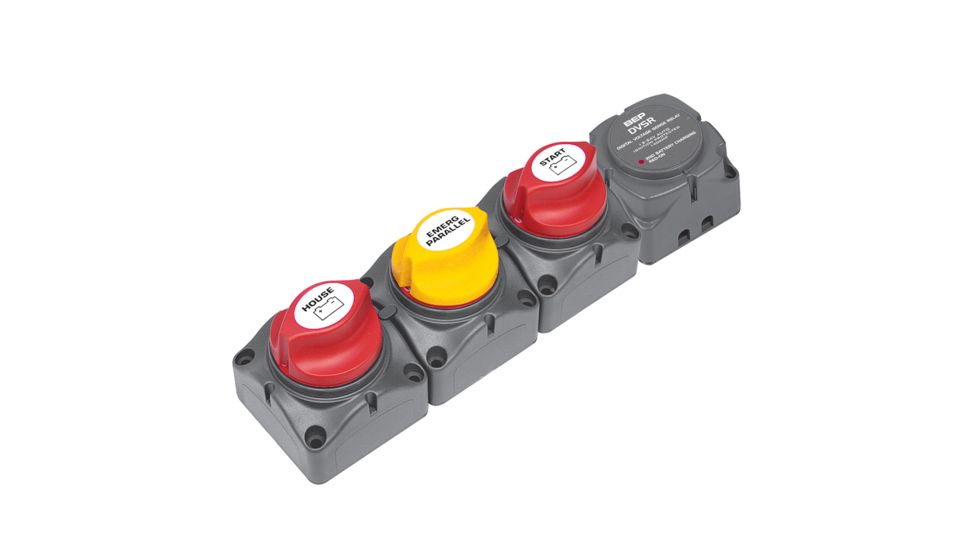 BEP Marine Battery Distribution Cluster f/Single Engine w/Two Battery Banks Horizontal 58656