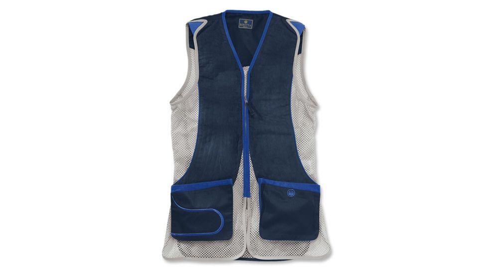 Beretta DT11 Shooting Vest,Navy Blue and Silver, Small GT02102133058SS