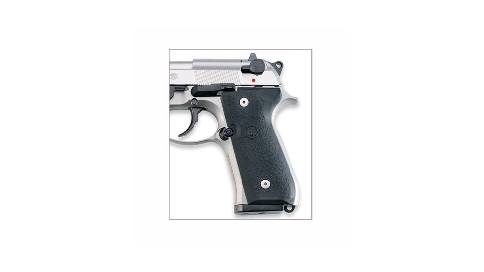 Beretta Rubber Smooth Pistol Grip, 92/96 Series, Black, E00752