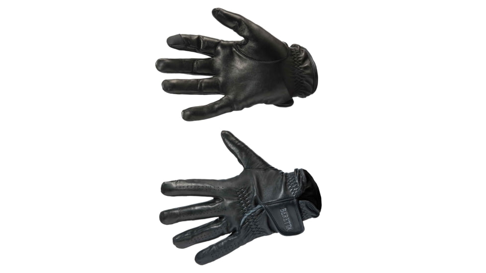 Beretta Leather Shooting Gloves - Men's, Black/Grey, Medium, GL013L01060903M