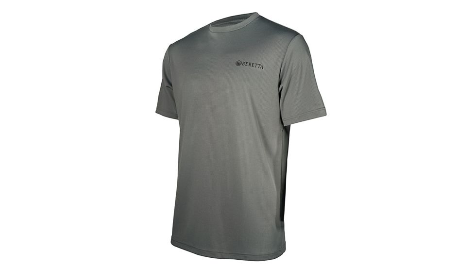 Beretta Mens US Tech Short Sleeve T-Shirt, Grey Castlerock, Small TS541T13220911S