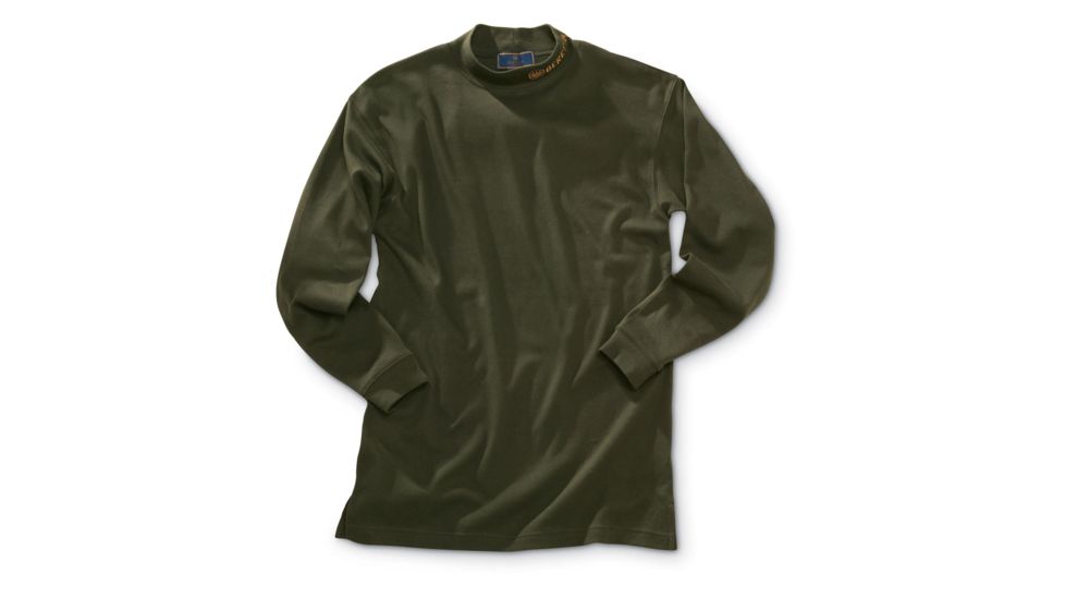 Beretta Shirt Mock Turtleneck, Green, Small P200710179S