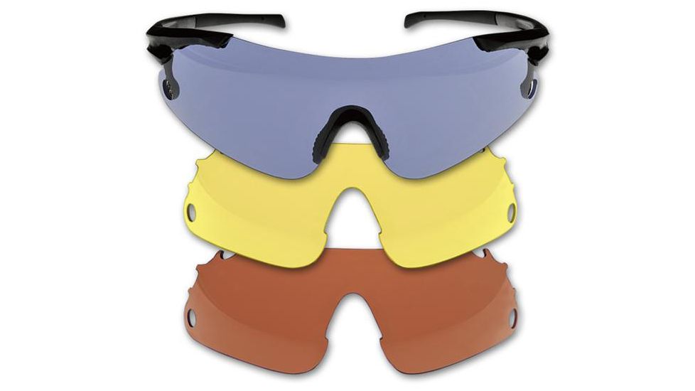 Beretta Trident Shooting Glasses , Yellow/Red/Blue Smoke OC7000010009