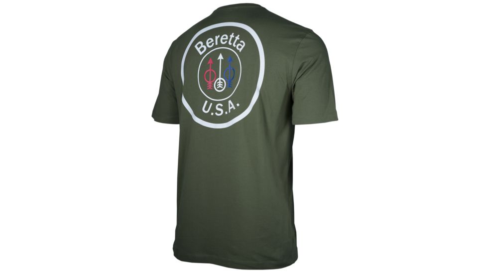 Beretta US Logo T - Shirt, Army Green, XXL, TS252T1416078KXXL