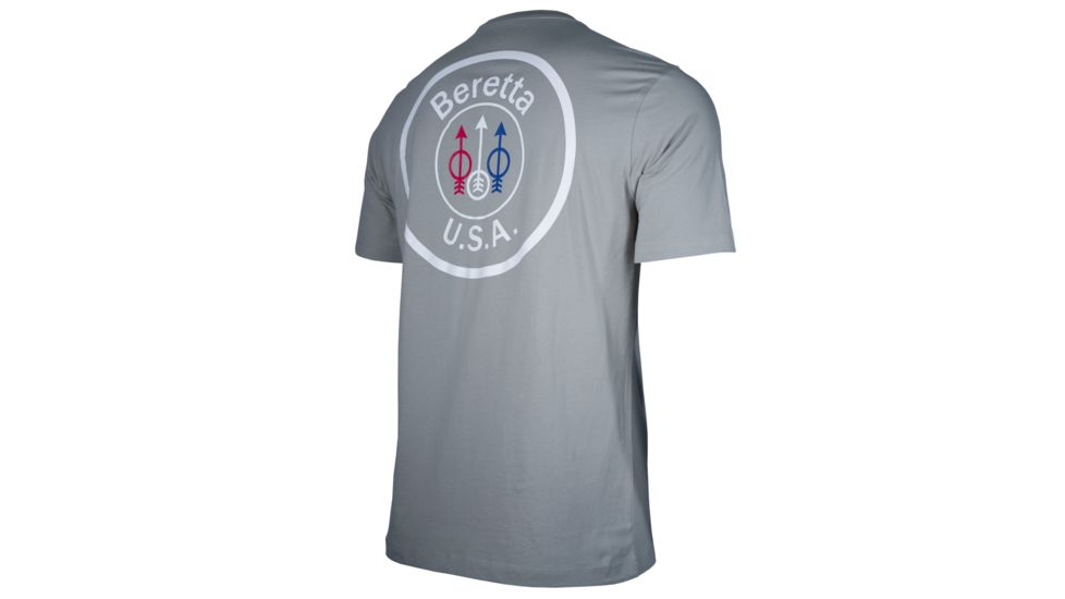 Beretta US Logo T - Shirt, Dove, Large, TS252T14160950L