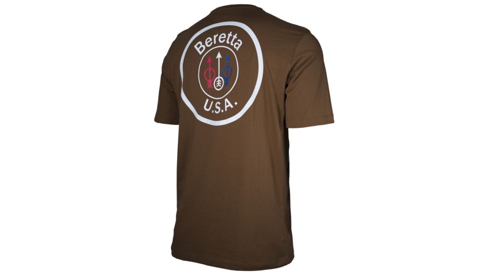 Beretta US Logo T - Shirt, Tobacco, Extra Large, TS252T14160813XL