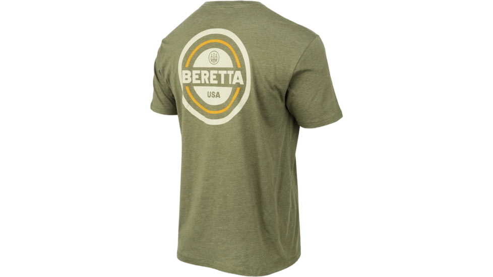 Beretta USA 2.0 T-Shirt - Men's, Short Sleeve, Heather Mil Green, Extra Large, TS226T189007AUXL