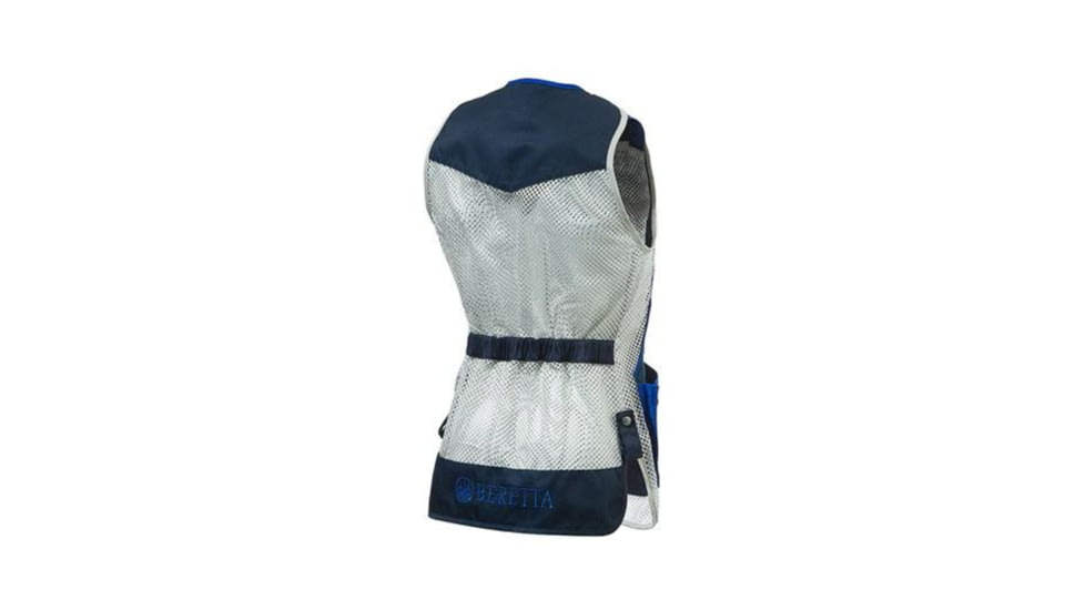 Womens DT11 Shooting Vest, Blue Navy And Silver, 3XL