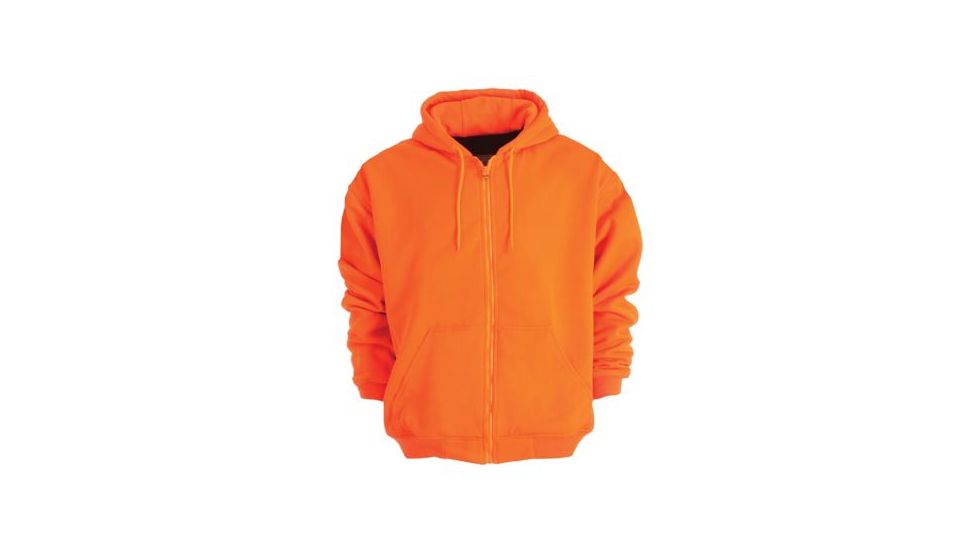 Berne Enhanced Visibility Hooded Sweatshirt - Mens, Orange, 5XL, Tall, 92021390925