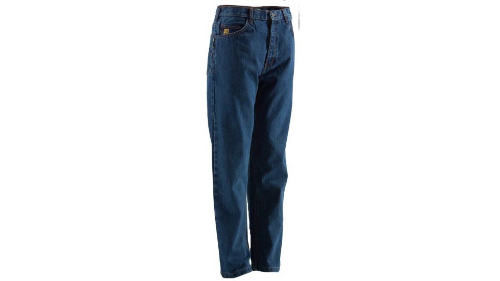 Berne FR 5-Pocket Jean - Mens, Stone Wash Dark, 42X32 FRP07SWD32420