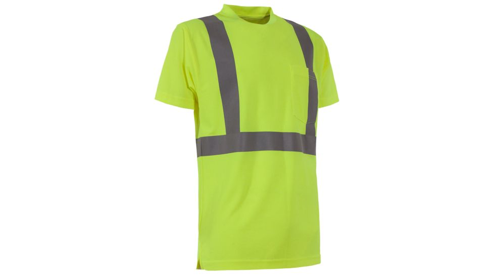 Berne Hi-Vis Type R Class 2 Performance Short Sleeve Tee - Mens, Yellow, Small HVK012YWR360