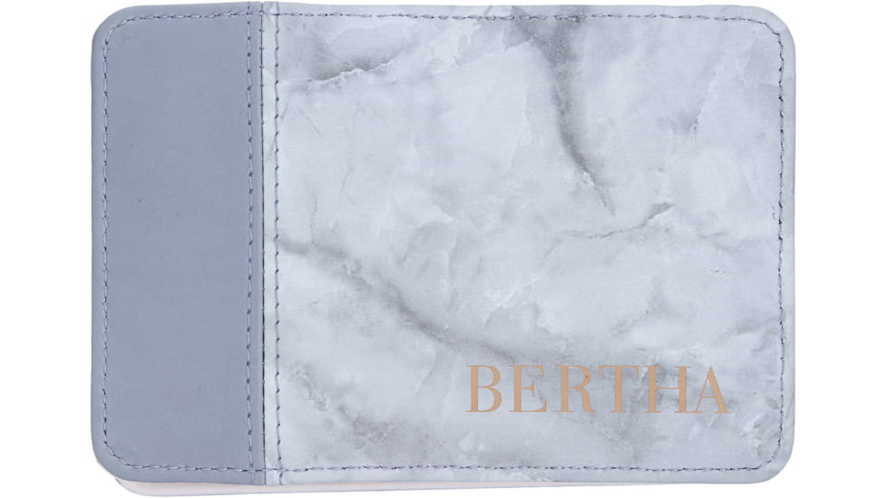 Bertha Avery 4 Piece Surgical Steel Groom Kit, Marble/Pink, One Size, BTHGRMKIT3