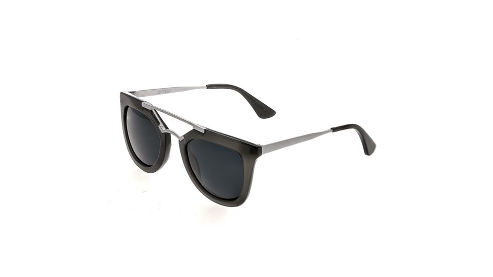 Bertha Ella Polarized Sunglasses, Grey / Black BRSBR010G