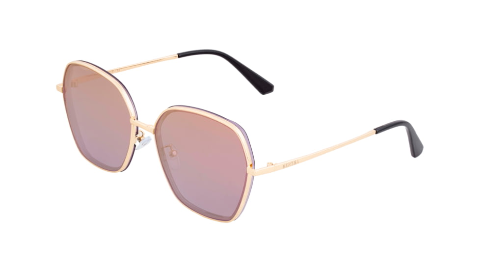 Bertha Emilia Polarized Sunglasses - Women's, Gold/Purple-Gold, One Size, BRSBR037PU
