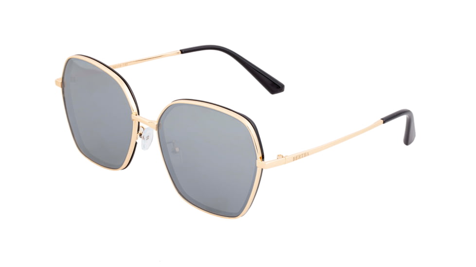 Bertha Emilia Polarized Sunglasses - Women's, Gold/Silver, One Size, BRSBR037SL