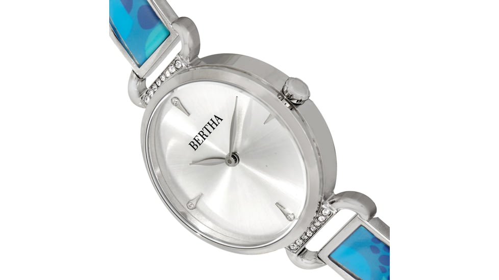 Bertha Katherine Enamel-Designed Bracelet Watch, Blue - Womens, BTHBS1302