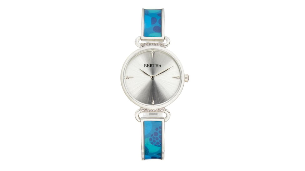 Bertha Katherine Enamel-Designed Bracelet Watch, Blue - Womens, BTHBS1302