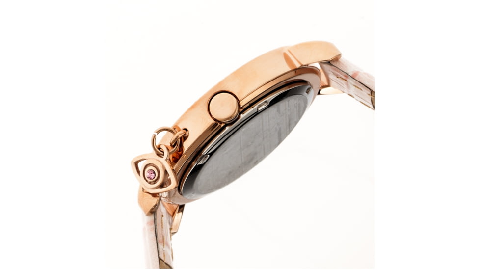 Ladies Iris Watch,35mm,Light Pink Dial,Light Pink Leather Strap