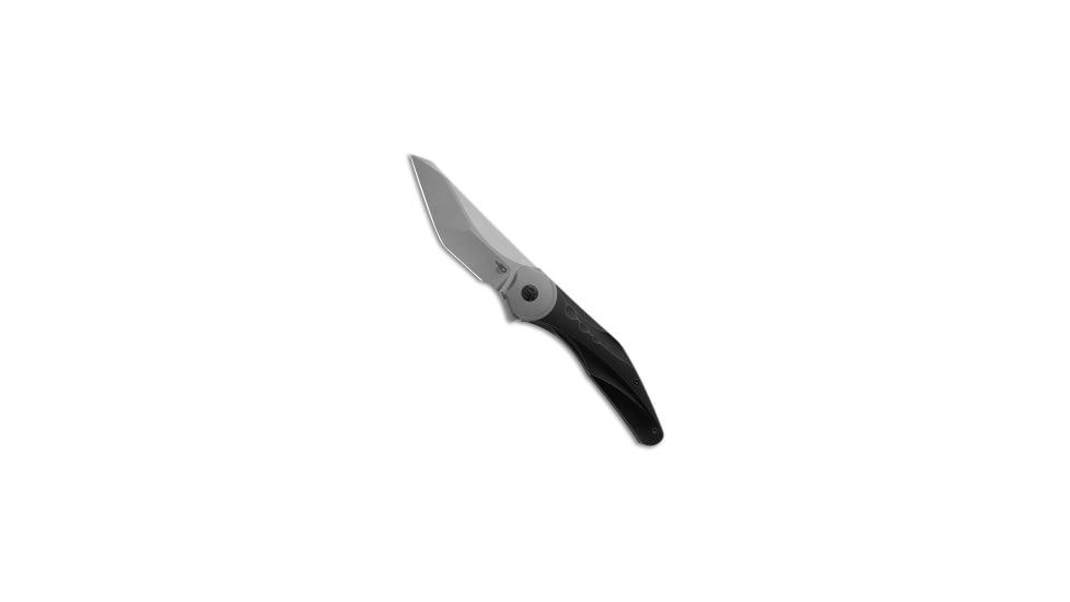 Bestech Knives Bestech Knives Excentric Frame Lock Knife Black SW Titanium 3.9" White BB, Black, Bohler M390, adult, BHQ-209774