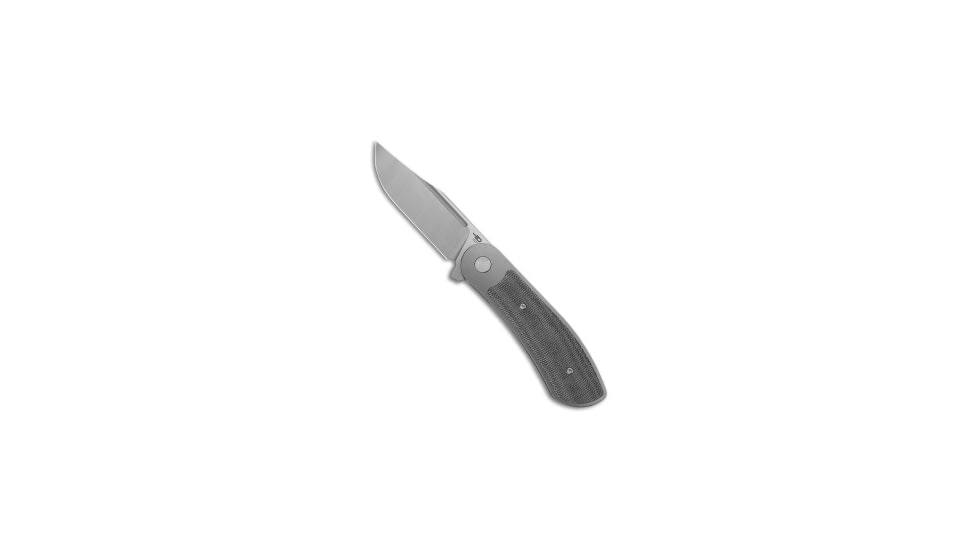Bestech Knives Bestech Knives Vestige Frame Lock Knife White BB Ti + Black Micarta 3.5" Satin, Black/Gray, CPM MagnaCut, adult, BHQ-209035
