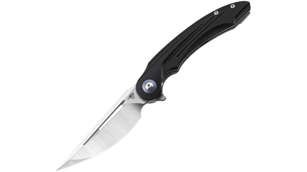 Bestech Knives Irida Linerlock Black Folding Knife, 3.88 satin finish 154CM stainless blade, Black G10 handle, BG25A